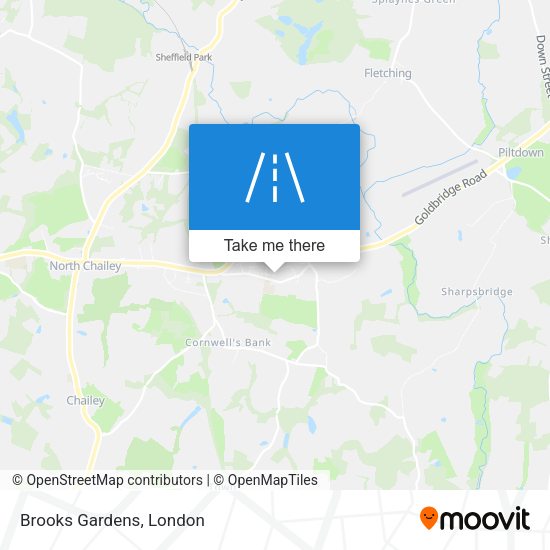 Brooks Gardens map
