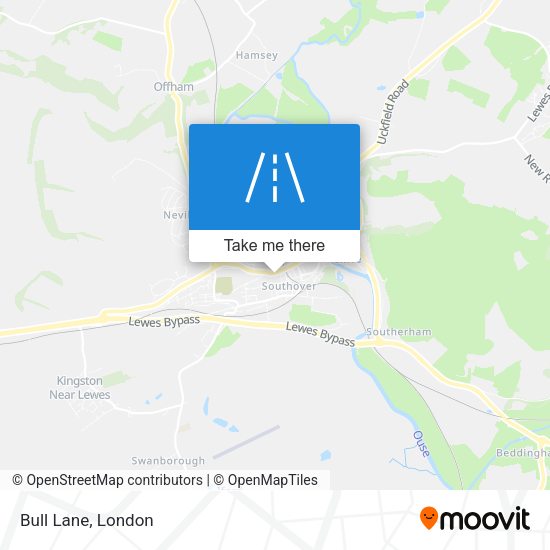 Bull Lane map
