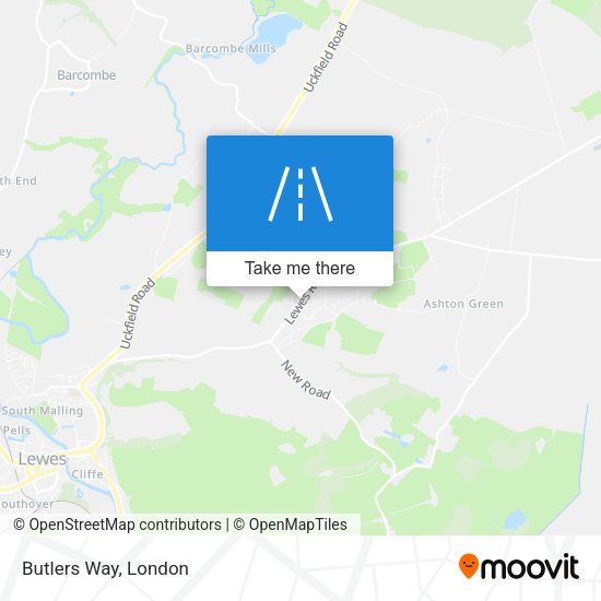 Butlers Way map