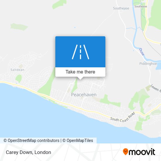 Carey Down map