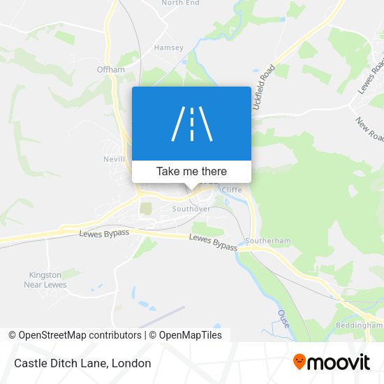 Castle Ditch Lane map