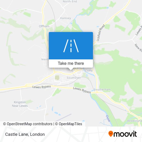 Castle Lane map