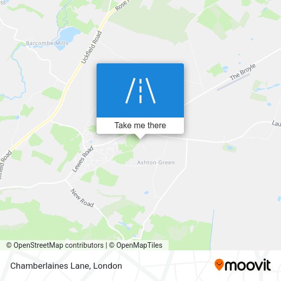 Chamberlaines Lane map