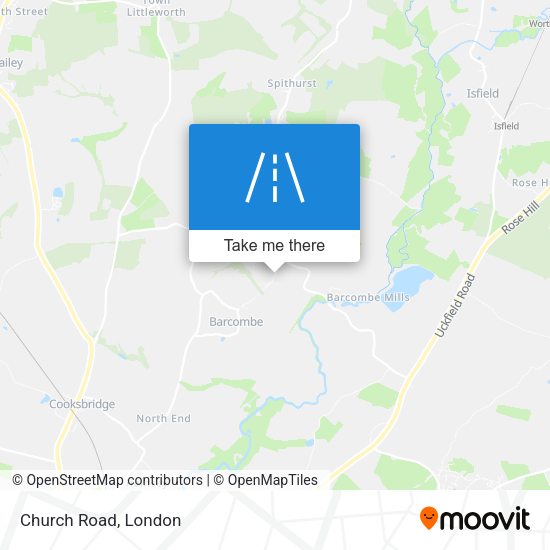 Church Road map