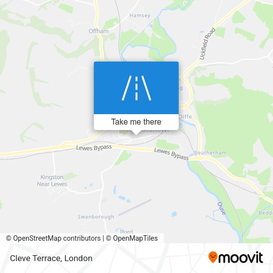 Cleve Terrace map