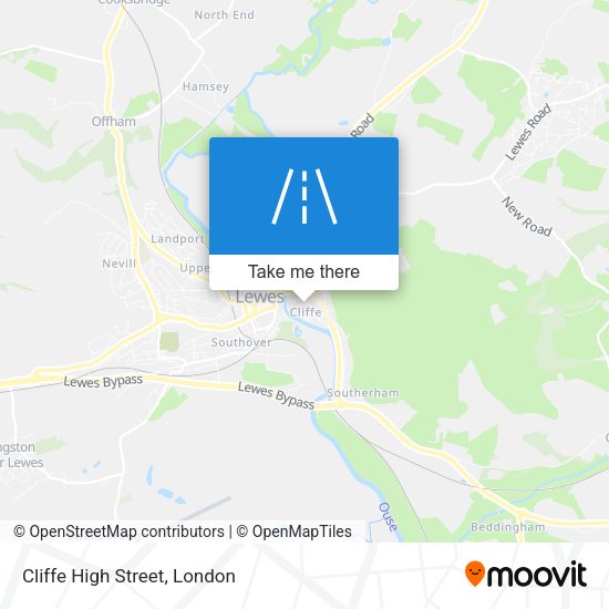 Cliffe High Street map