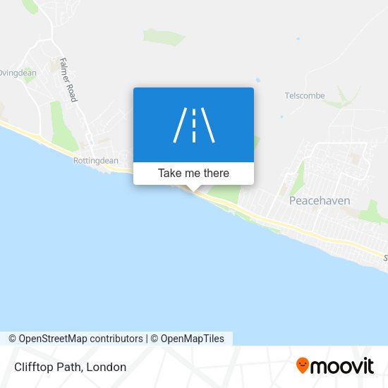 Clifftop Path map