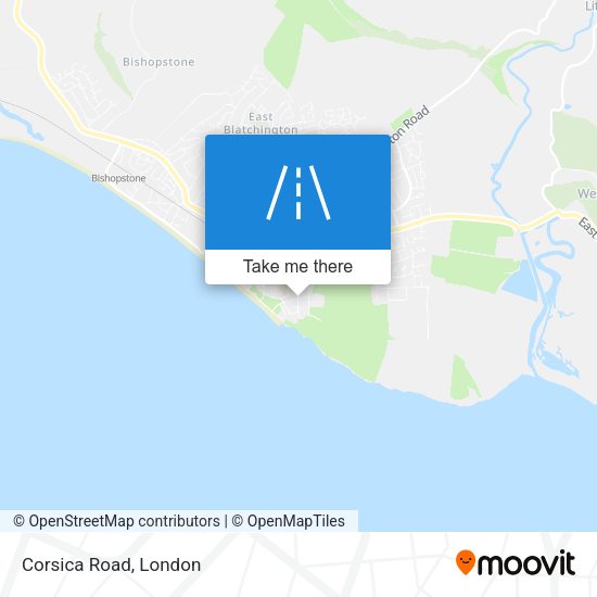 Corsica Road map