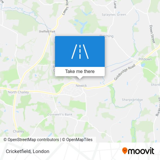 Cricketfield map