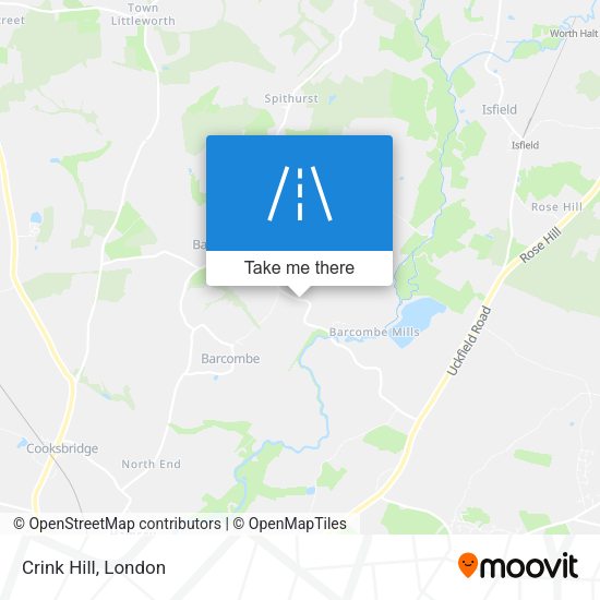 Crink Hill map
