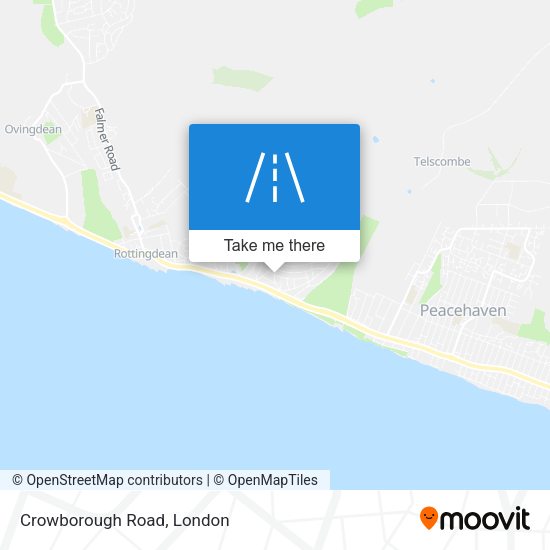 Crowborough Road map