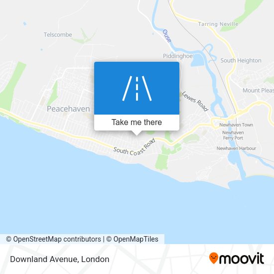 Downland Avenue map