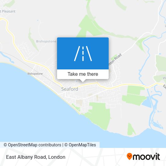 East Albany Road map