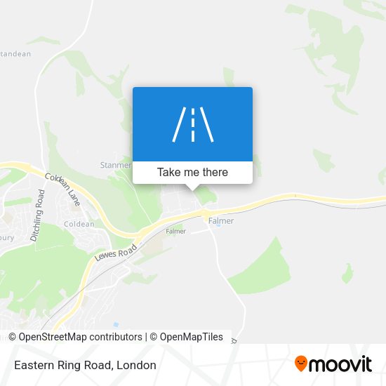 Eastern Ring Road map