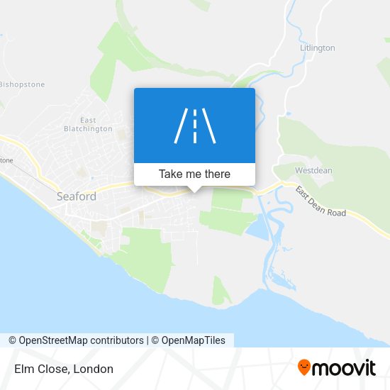 Elm Close map