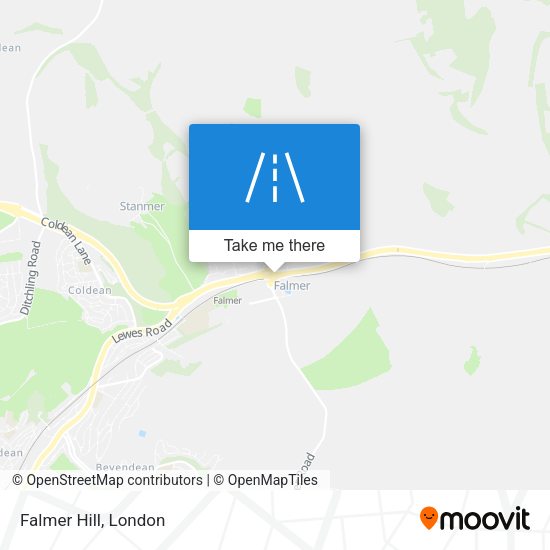 Falmer Hill map