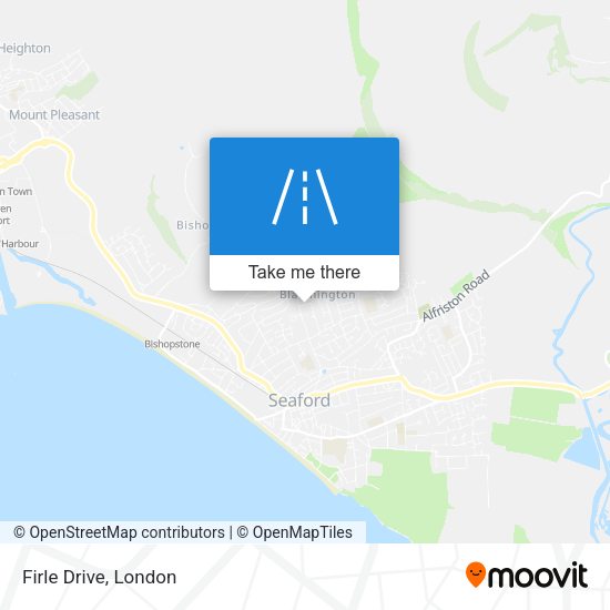 Firle Drive map