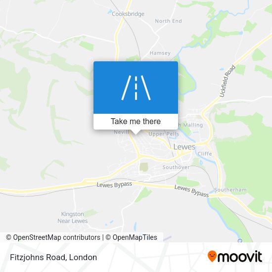 Fitzjohns Road map