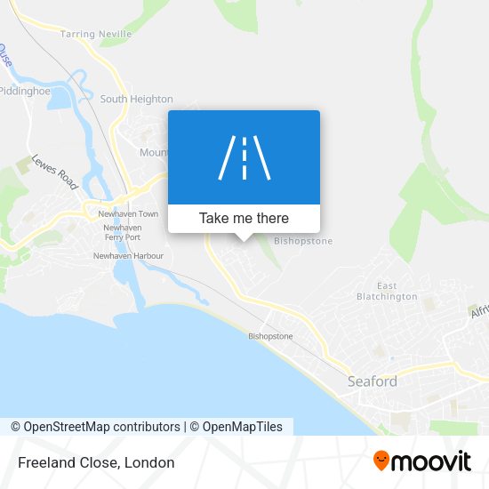 Freeland Close map