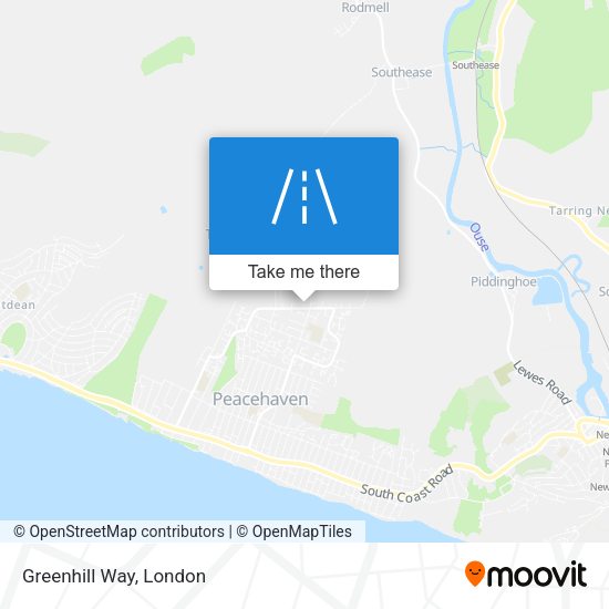 Greenhill Way map