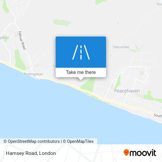 Hamsey Road map