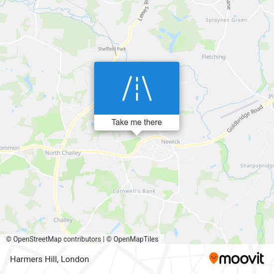 Harmers Hill map