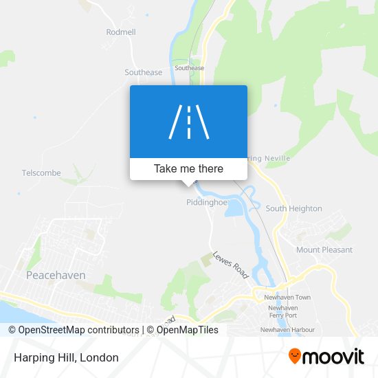 Harping Hill map