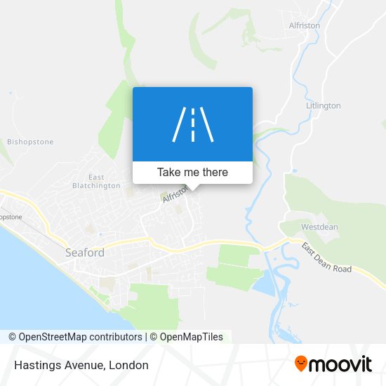 Hastings Avenue map