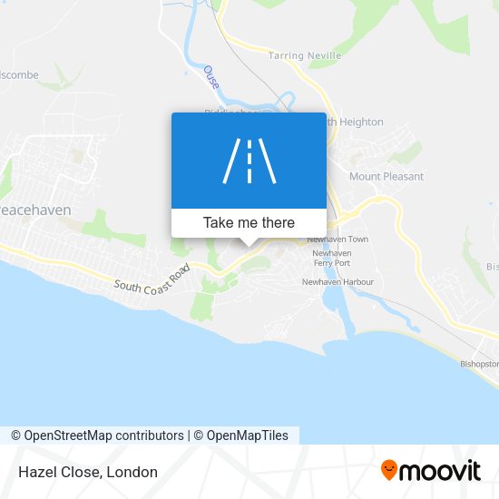 Hazel Close map