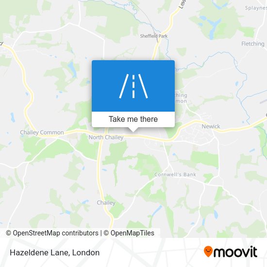 Hazeldene Lane map