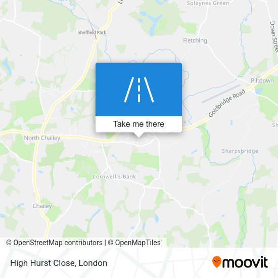 High Hurst Close map
