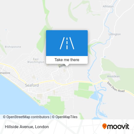 Hillside Avenue map