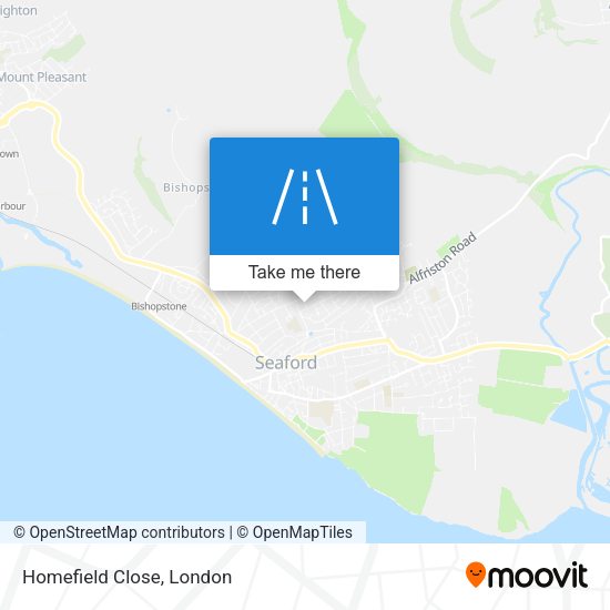 Homefield Close map