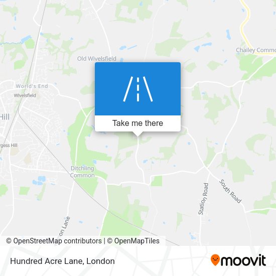 Hundred Acre Lane map