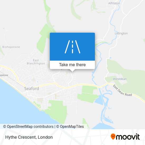 Hythe Crescent map