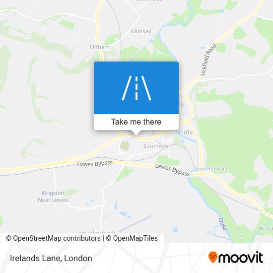 Irelands Lane map