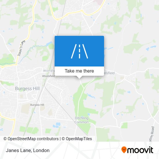 Janes Lane map