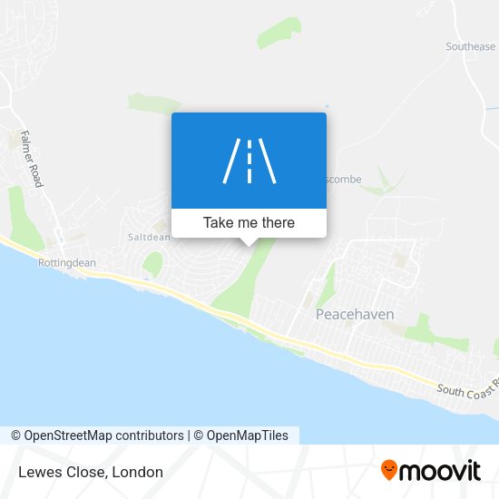 Lewes Close map