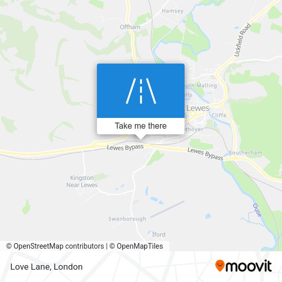 Love Lane map