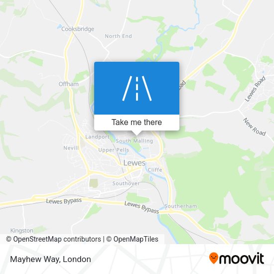 Mayhew Way map