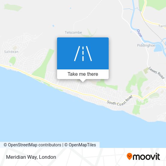 Meridian Way map