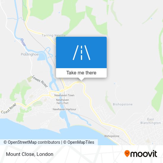 Mount Close map