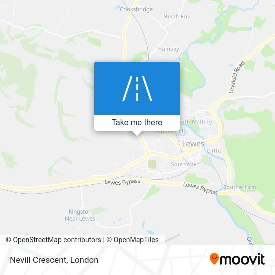 Nevill Crescent map