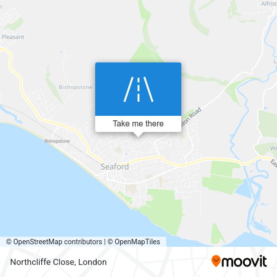 Northcliffe Close map
