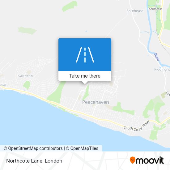 Northcote Lane map