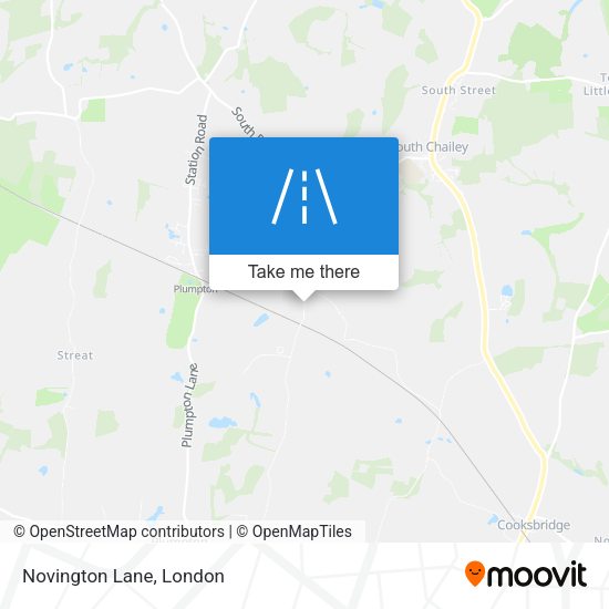 Novington Lane map
