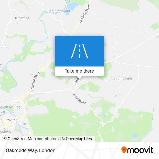 Oakmede Way map