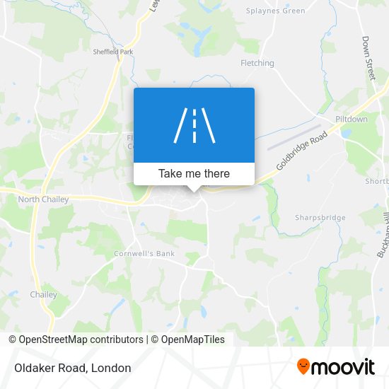Oldaker Road map