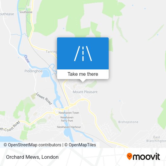 Orchard Mews map