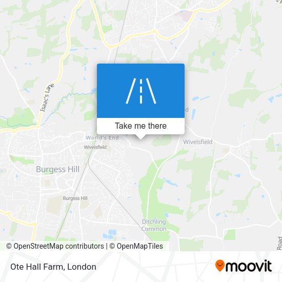 Ote Hall Farm map